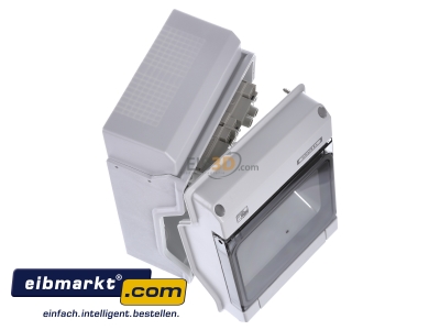 Ansicht oben links Hensel KV PC 9106 KV-Automatengehuse 6TE (6x18mm) IP65 