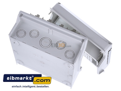Top rear view Hensel KV PC 9109 Surface mounted distribution board 238mm - 
