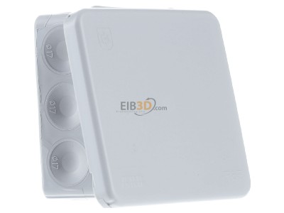 View on the left ABB AP9/G Surface mounted box 86x86mm 
