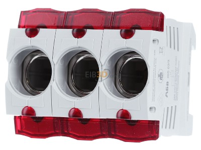 Frontansicht ABB ISS 63/3 Sicherungssockel D02, 63A, 3p 