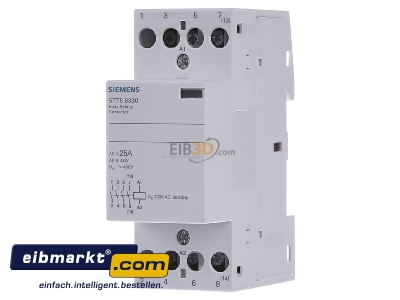 Front view Siemens Indus.Sector 5TT5830-0 Installation contactor 230VAC 4 NO/ 0 NC - 
