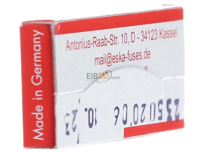 View on the right Eska 520.617 Miniature fuse fast 1A 5x20 mm 
