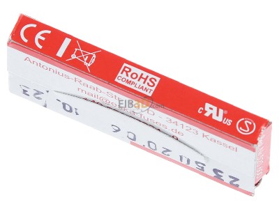 Top rear view Eska 520.617 Miniature fuse fast 1A 5x20 mm 
