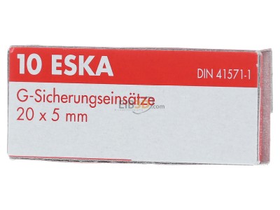 Frontansicht Eska 520.623 G-Sicherungseinsatz F 4A 5x20mm 