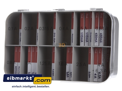 Front view Eska 520.800 Miniature fuse assortment fast 
