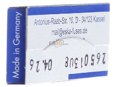 Ansicht rechts Eska 521.004 G-Sicherungseinsatz M 50mA 5x20mm 