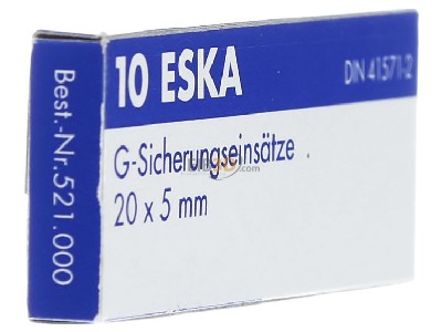 View on the left Eska 521.008 Miniature fuse medium delay 0,125A 
