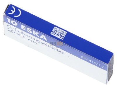 View up front Eska 521.008 Miniature fuse medium delay 0,125A 
