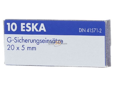 Frontansicht Eska 521.010 G-Sicherungseinsatz M 200mA 5x20mm 