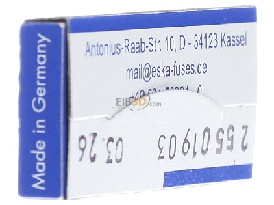 Ansicht rechts Eska 521.012 G-Sicherungseinsatz M 315mA 5x20mm 