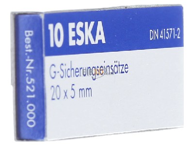 Ansicht links Eska 521.017 G-Sicherungseinsatz M 1A 5x20mm 