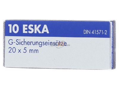 Frontansicht Eska 521.019 G-Sicherungseinsatz M 1,6A 5x20mm 