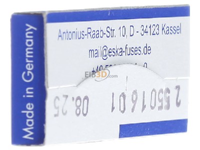 Ansicht rechts Eska 521.019 G-Sicherungseinsatz M 1,6A 5x20mm 