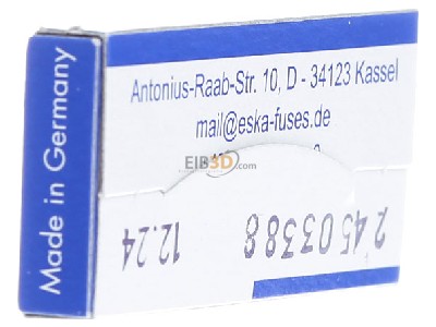 Ansicht rechts Eska 521.021 G-Sicherungseinsatz M 2,5A 5x20mm 