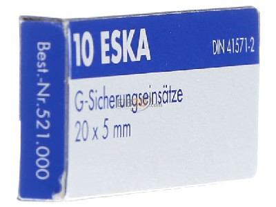 Ansicht links Eska 521.024 G-Sicherungseinsatz M 5A 5x20mm 
