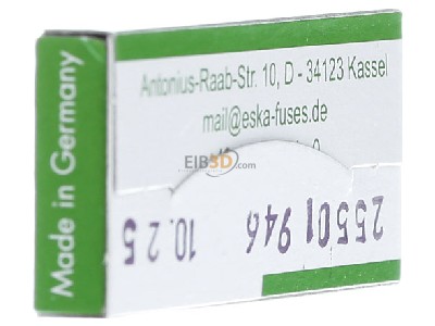 Ansicht rechts Eska 522.023 G-Sicherungseinsatz T 4A 5x20mm 