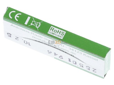 Ansicht oben hinten Eska 522.023 G-Sicherungseinsatz T 4A 5x20mm 