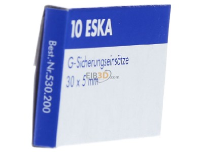 View on the left Eska 530.225 Miniature fuse medium delay 6,3A 
