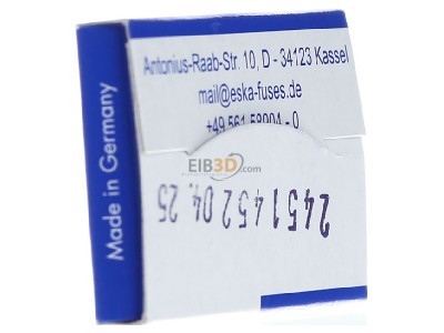 View on the right Eska 530.225 Miniature fuse medium delay 6,3A 
