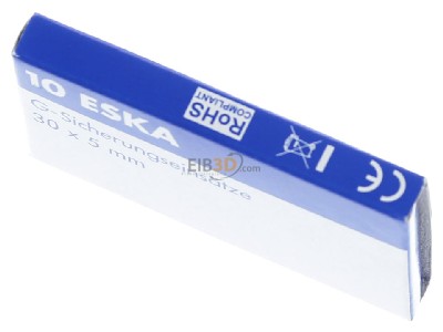View up front Eska 530.225 Miniature fuse medium delay 6,3A 
