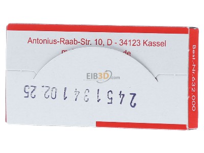 Ansicht hinten Eska 632.127 G-Sicherungseinsatz FF 10A 6,3x32mm 