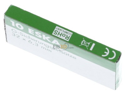 View up front Eska 632.331 Miniature fuse time-lag 20A 6.3x32 mm 
