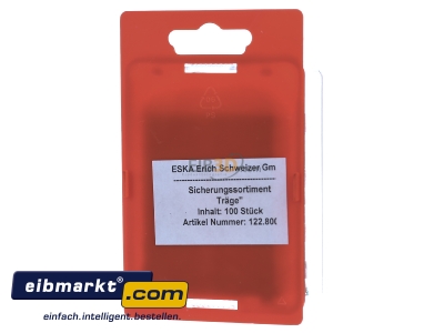 Back view Eska 122.800 Miniature fuse assortment time-lag
