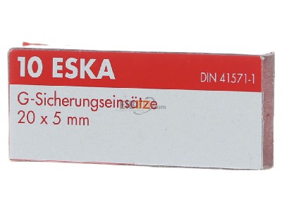 Frontansicht Eska 520.123 G-Sicherungseinsatz FF 4A 5x20mm 