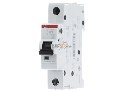 Front view ABB S201-B10 Miniature circuit breaker 1-p B10A 
