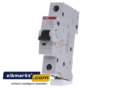 Front view ABB Stotz S&J S 201-B 20 Miniature circuit breaker 1-p B20A - 
