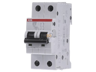 Front view ABB S202-B10 Miniature circuit breaker 2-p B10A 
