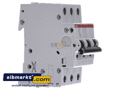 View on the left ABB Stotz S&J S 203-B 6 Miniature circuit breaker 3-p B6A
