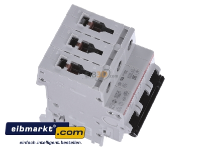 View top left ABB Stotz S&J S 203-B 6 Miniature circuit breaker 3-p B6A
