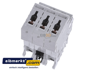 Top rear view ABB Stotz S&J S 203-B 6 Miniature circuit breaker 3-p B6A
