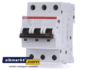 Front view ABB Stotz S&J 2CDS253001R0105 Miniature circuit breaker 3-p B10A
