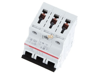 View up front ABB S203-B13 Miniature circuit breaker 3-p B13A 
