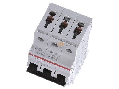View up front ABB S203-B16 Automatic circuit breaker B 16A, 3-pole, 
