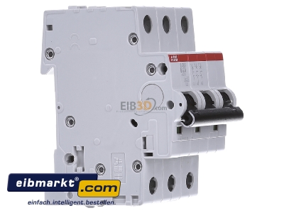 View on the left ABB Stotz S&J S 203-B 20 Miniature circuit breaker 3-p B20A - 
