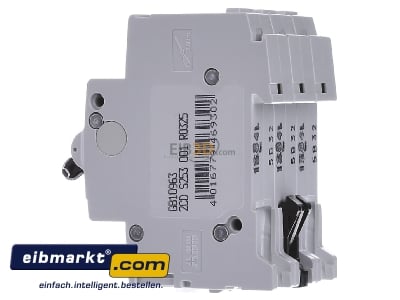 View on the right ABB Stotz S&J S 203-B 32 Miniature circuit breaker 3-p B32A
