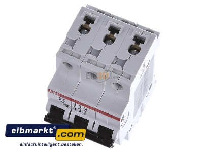 View up front ABB Stotz S&J S 203-B 32 Miniature circuit breaker 3-p B32A
