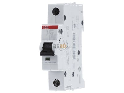 Front view ABB S201-C6 Miniature circuit breaker 1-p C6A 
