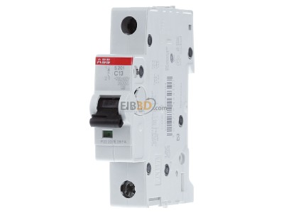 Front view ABB S201-C13 Miniature circuit breaker 1-p C13A 
