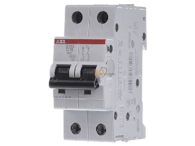 Front view ABB S202-C16 Miniature circuit breaker 2-p C16A 
