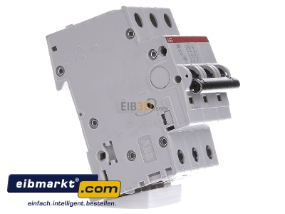 View on the left ABB Stotz S&J 2CDS253001R0064 Miniature circuit breaker 3-p C6A
