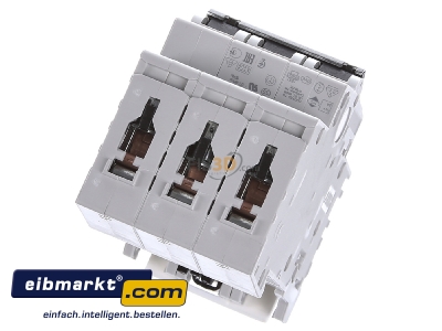 Top rear view ABB Stotz S&J 2CDS253001R0064 Miniature circuit breaker 3-p C6A
