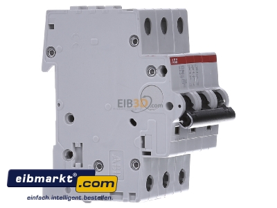 View on the left ABB Stotz S&J S 203-C 20 Miniature circuit breaker 3-p C20A - 
