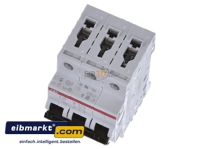 View up front ABB Stotz S&J S 203-C 20 Miniature circuit breaker 3-p C20A - 
