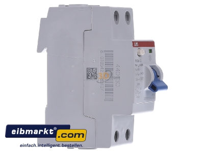 View on the left ABB Stotz S&J F 202A-16/0,01 Residual current breaker 2-p 16/0,01A
