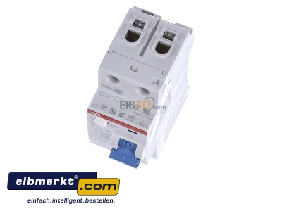 View up front ABB Stotz S&J F 202A-25/0,03 Residual current breaker 2-p 25/0,03A 
