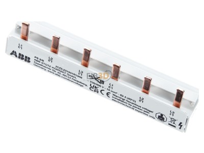 View up front ABB PS 3/6 Phase busbar 3-p 10mm 108mm 

